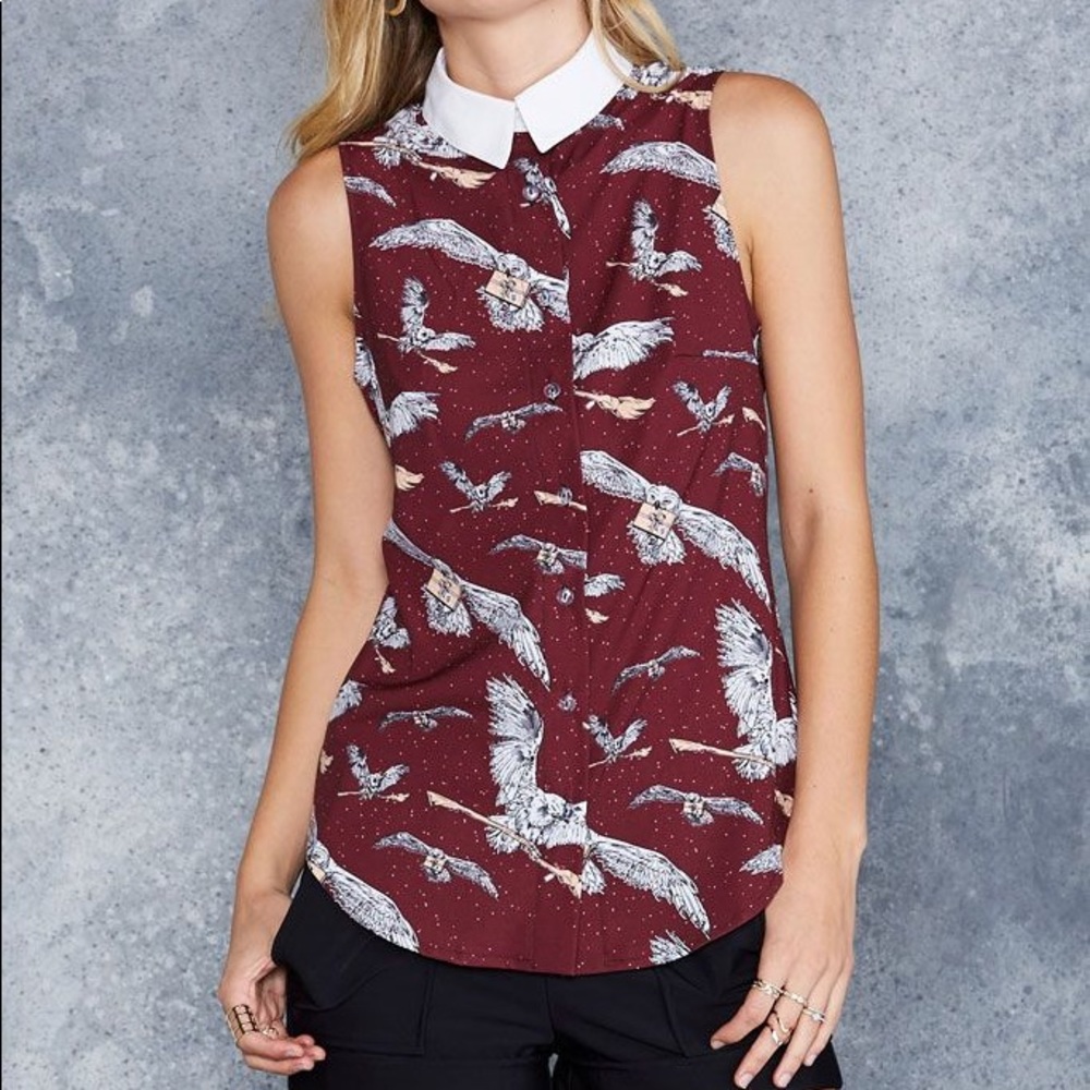 NWT Owl Post Business Time Shirt Harry Potter